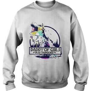 Dinosaur T Rex Daddy Of Girls Outnumbered Shirt